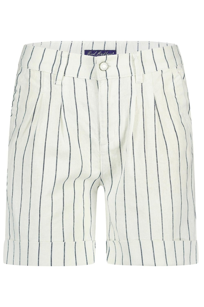 CLEO SHORT COTTON LINEN STRIPE SRB4574 NAVY